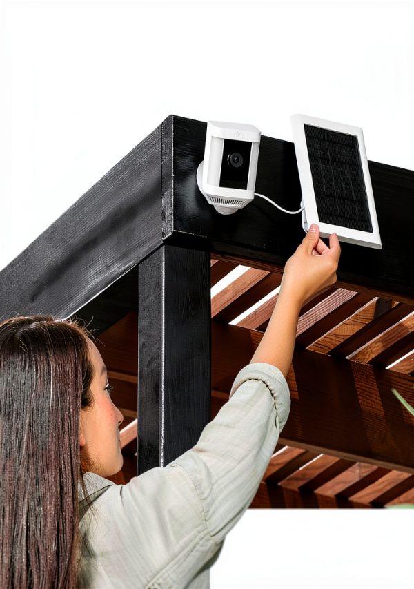 Ring 4W Solar Panel for Security Cameras Black White-1