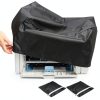 Printer Dust Cover Set Black Polyester Water Resistant-0