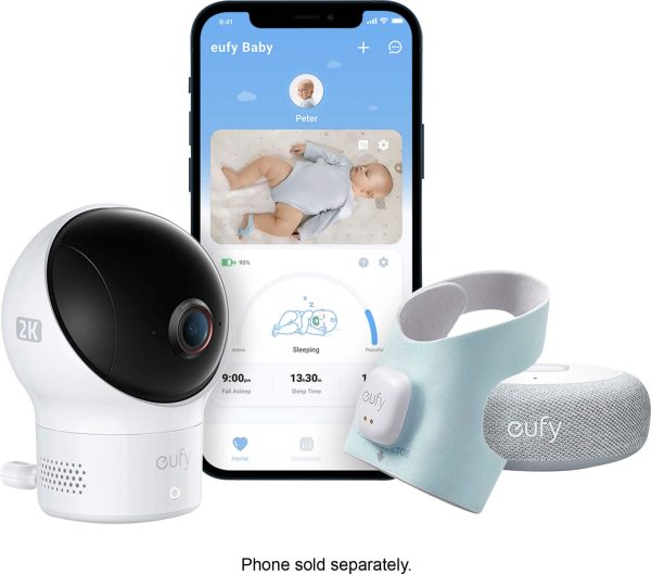 Eufy Baby Smart Sock with Cam Monitor Vitals Sleep Tracking-0