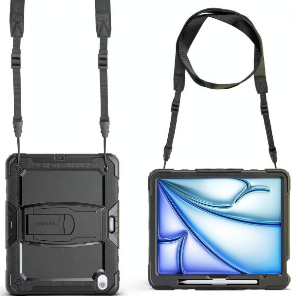 SaharaCase Raider Series iPad Air Heavy Duty Case Black-4