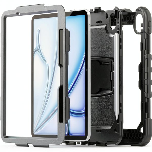 SaharaCase Raider Series iPad Air Heavy Duty Case Black-2
