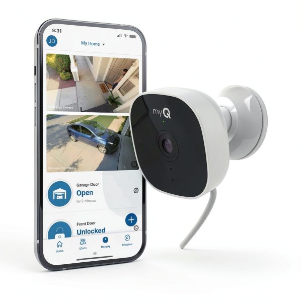 Chamberlain myQ Smart Outdoor Home Security Camera White-1