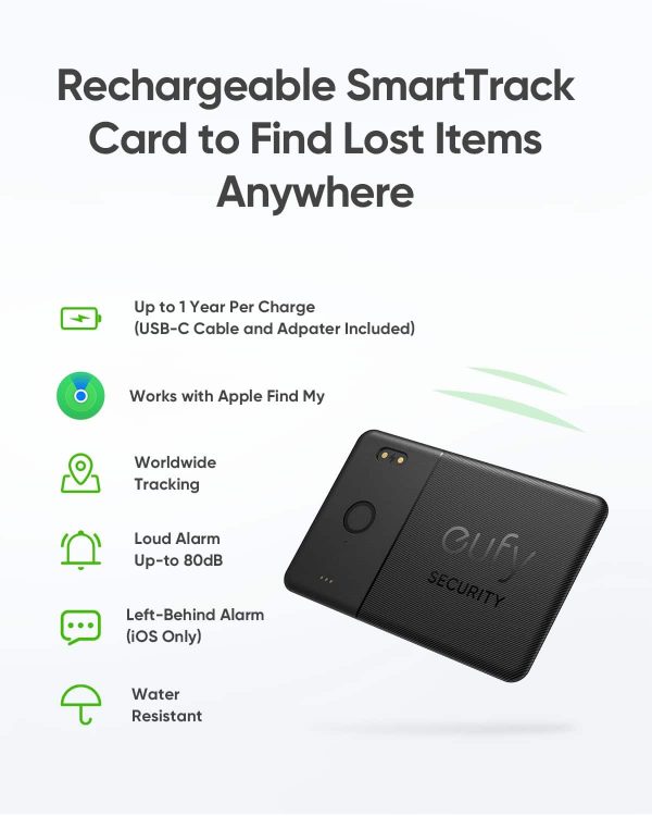 eufy SmartTrack Card Bluetooth Tracker for Apple Find My-1