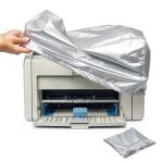 Printer Dust Cover Silver Polyester Protection Office Home-0