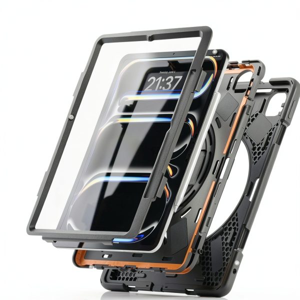 Dteck iPad Pro 13 Case Heavy Duty Protection Stand Handle-1