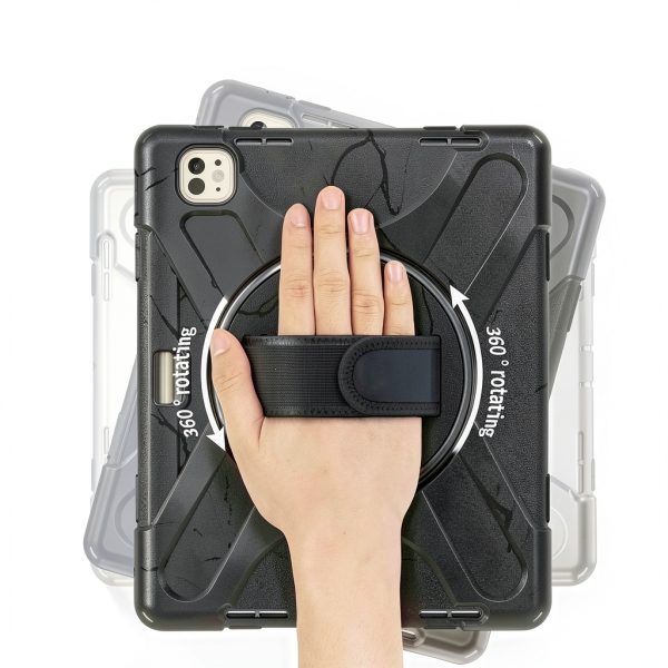 Dteck iPad Pro 13 Case Heavy Duty Protection Stand Handle-3