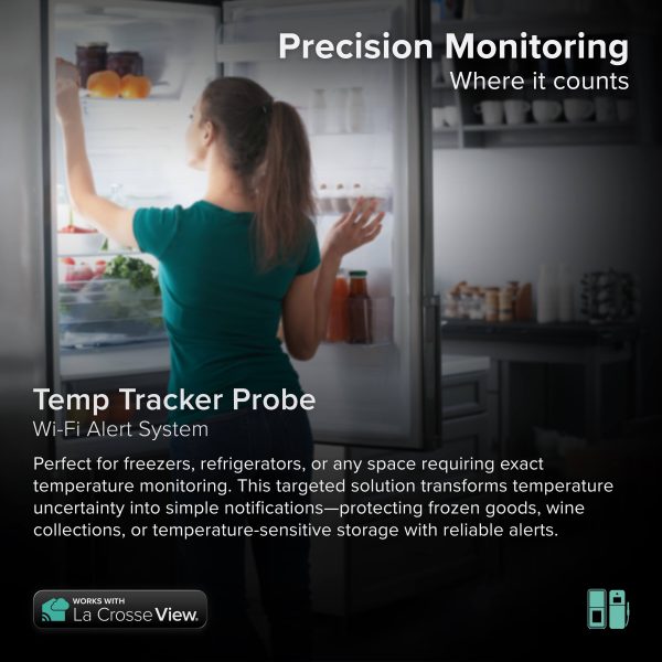 La Crosse Temperature Monitor with Probe and Alerts-1