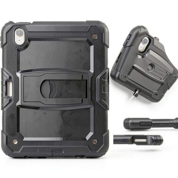 SaharaCase Raider Series iPad Air Heavy Duty Case Black-5