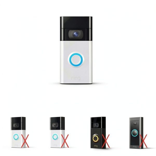 Wasserstein Solar Charger Ring Doorbell 1 Mountable Black-5