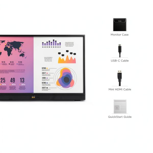 ViewSonic VA1655 Portable Monitor 15.6 Inch USB-C IPS-4