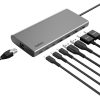 Silicon Motion USB C Hub 8 Port Dual Monitor Laptop-0