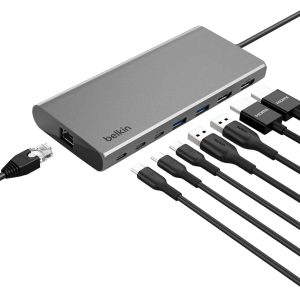 Silicon Motion USB C Hub 8 Port Dual Monitor Laptop-0