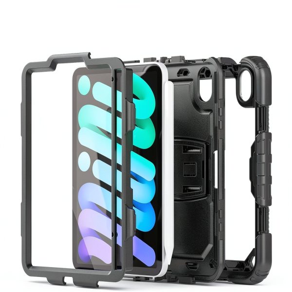 SaharaCase Defense Series iPad Mini 6 Case Black Red-5