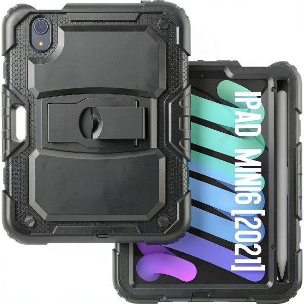 SaharaCase Defense Series iPad Mini 6 Case Black Red-2