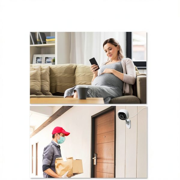 Cluzine 1080P WiFi Security Camera Night Vision Motion-2