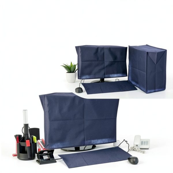 Pavo Monitor Dust Cover Non Woven Fabric Blue 42 Inch-4