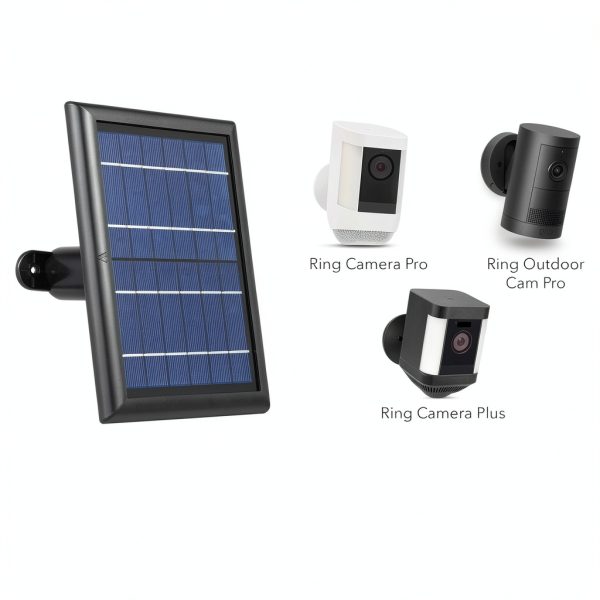 Wasserstein Solar Panel Ring Camera Battery 2 Pack Black-7