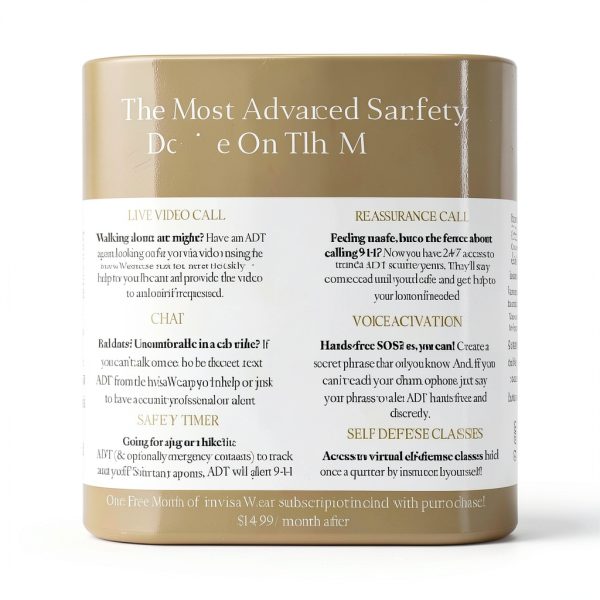 invisaWear Safety Jewelry Gold Silver ADT Protection-6