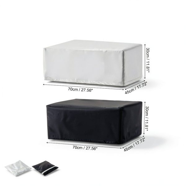 Printer Dust Cover Set Polyester Water Resistant Black-1