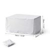 Printer Dust Cover Silver Polyester Water Resistant Office-1