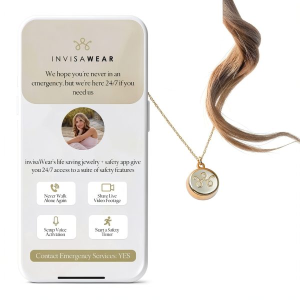 invisaWear Safety Device Gold Silver Emergency Protection-1