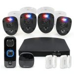 Swann 1080p DVR Security Camera System with Doorbell and-0