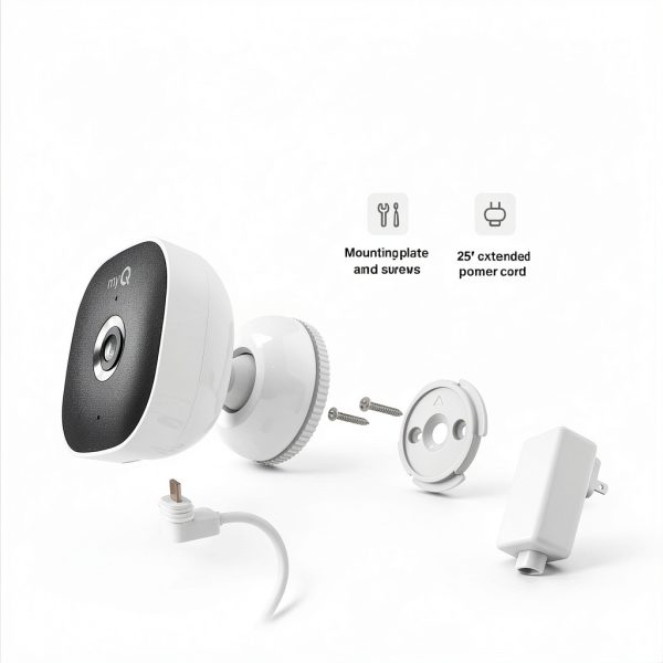 Chamberlain myQ Smart Outdoor Home Security Camera White-2