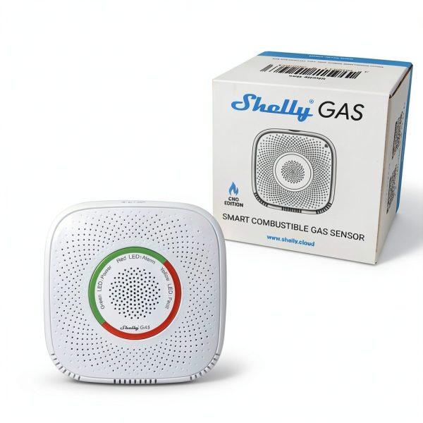Shelly Gas LPG Wi Fi Smart Sensor Sound Light Alarm-0