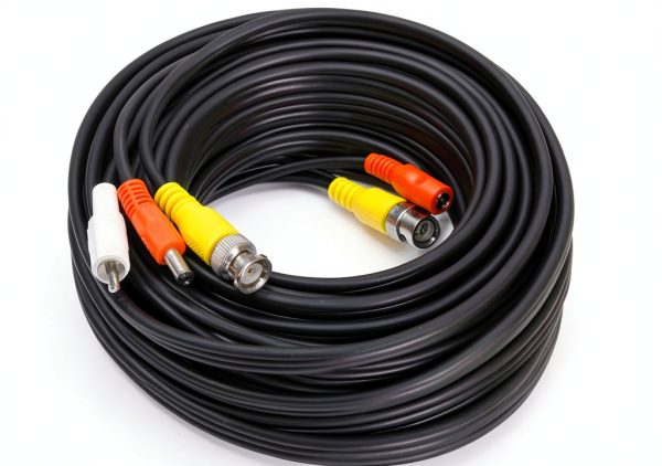 Pavo All in One CCTV Cable Video Audio Power Black White-0