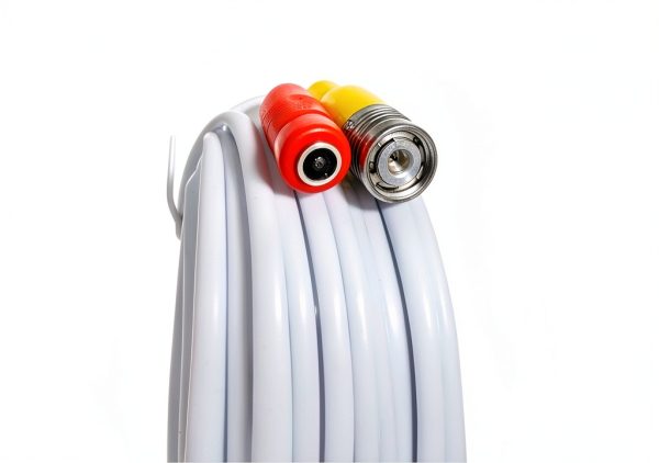 BNC CCTV Power Video Cable Black White Security Camera DVR-2
