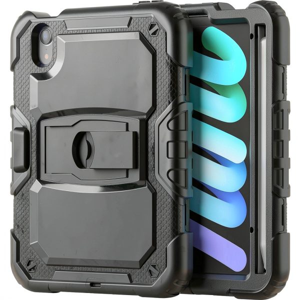 SaharaCase Defense Series iPad Mini 6 Case Black Red-6