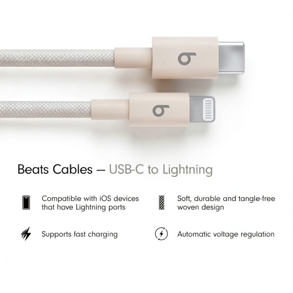 Beats Braided USB-C to Lightning Cable Fast Charging Durable-1