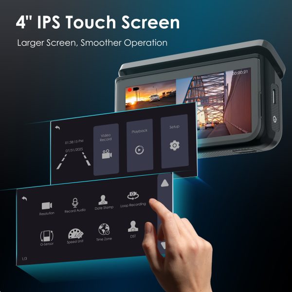 Rexing R88 4K Dual Dash Cam with WiFi GPS Black-6