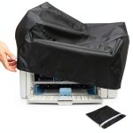 Printer Dust Cover Black Polyester Water Resistant Office-0