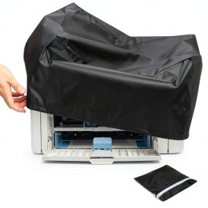 Printer Dust Cover Black Polyester Water Resistant Office-0