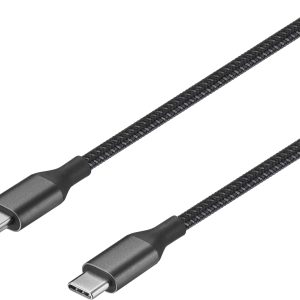 Insignia USB-C to Mini-B Cable 6ft Braided Nylon Charging-0