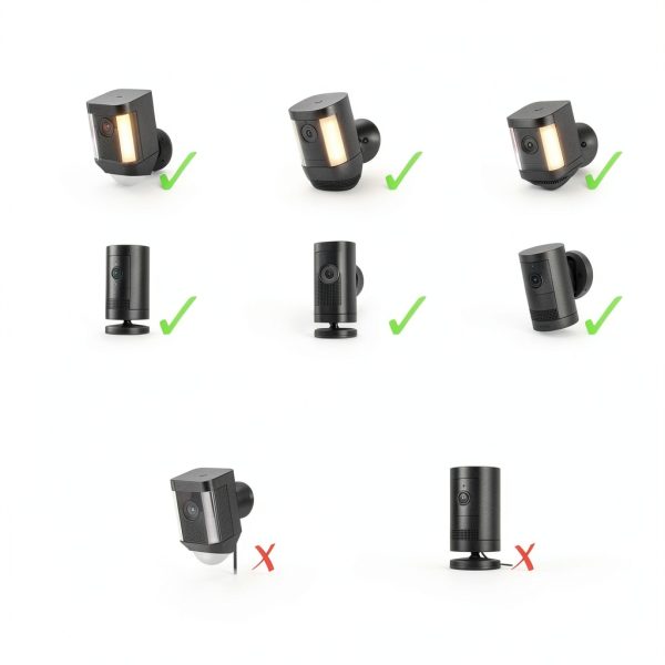 Wasserstein Solar Panel Ring Camera Battery 2 Pack Black-5