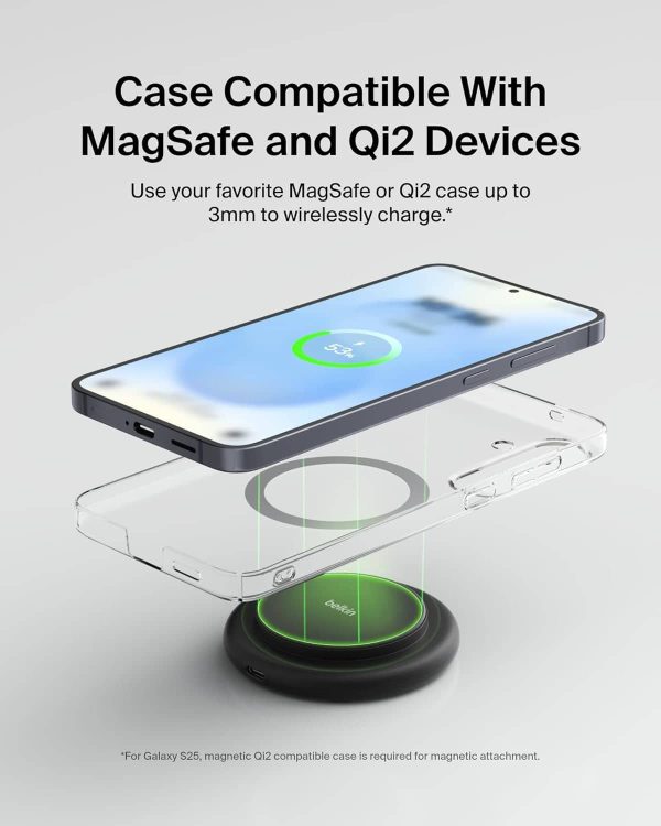 Belkin Magnetic Wireless Charging Pad Qi2 Fast Charge-4