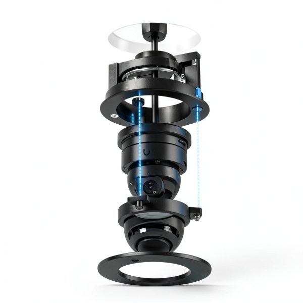 Dome Camera Mount Recessed Wall Ceiling Smoked Bubble-5