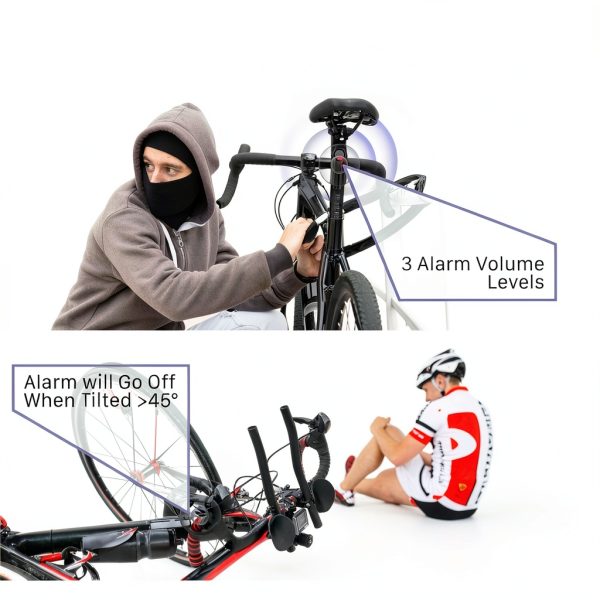 Fosmon Bike Alarm Anti Theft Vibration Sensor Remote Control-2
