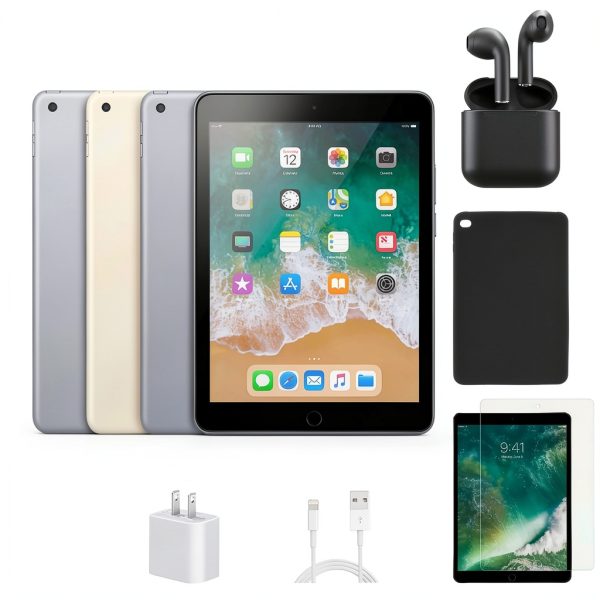 Apple iPad 5th Gen WiFi Cellular 32GB Silver Refurbished-1