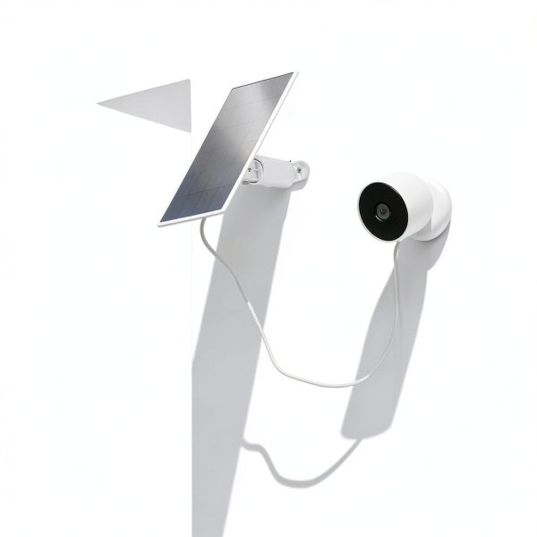Wasserstein Solar Panel Google Nest Cam Battery White-5