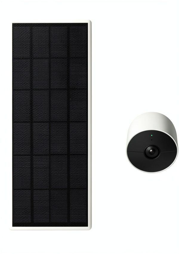 Wasserstein Solar Panel Google Nest Cam Battery White-1
