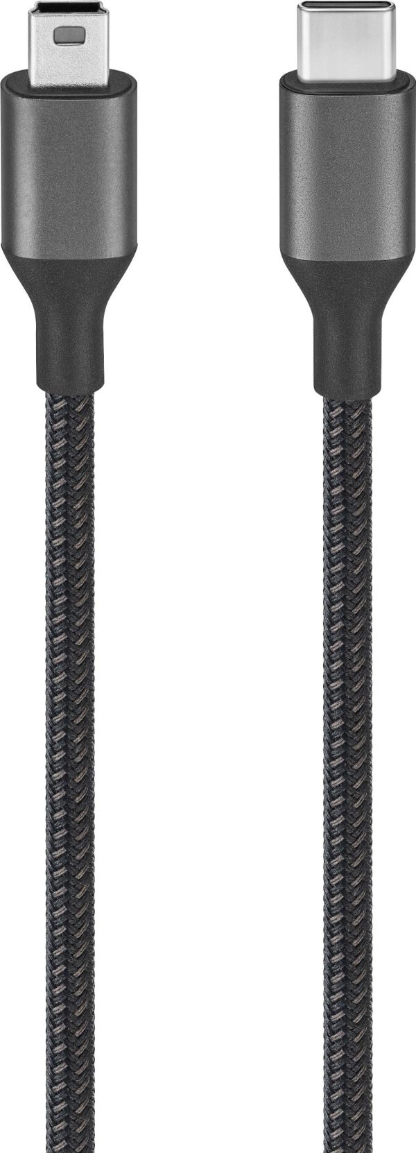 Insignia USB-C to Mini-B Cable 6ft Braided Nylon Charging-5