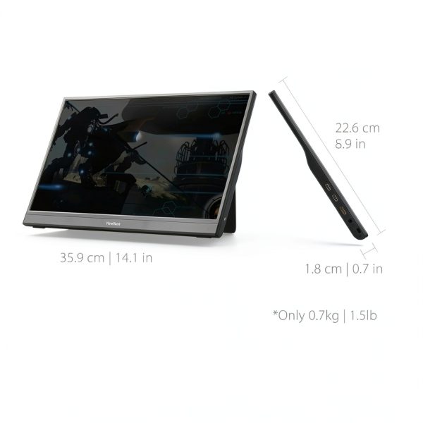 ViewSonic VX1654 144Hz Portable Gaming Monitor USB-C-5