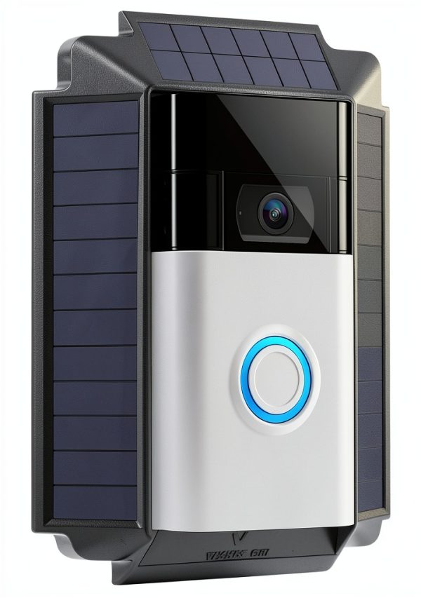 Wasserstein Solar Charger Ring Doorbell 1 Mountable Black-0