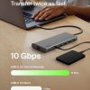 Silicon Motion USB C Hub 8 Port Dual Monitor Laptop-3