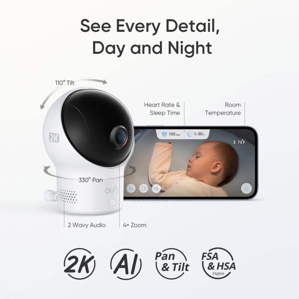 Eufy Baby Smart Sock with Cam Monitor Vitals Sleep Tracking-4