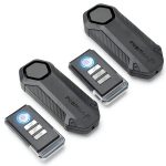 Fosmon Bike Alarm Anti Theft Vibration Sensor Remote Control-0