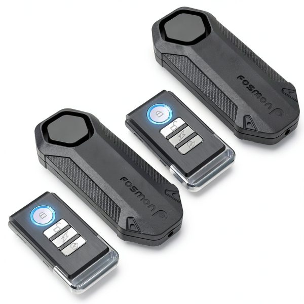 Fosmon Bike Alarm Anti Theft Vibration Sensor Remote Control-0